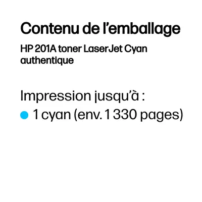 HP 201A toner LaserJet Cyan authentique - Toner - visuel 3