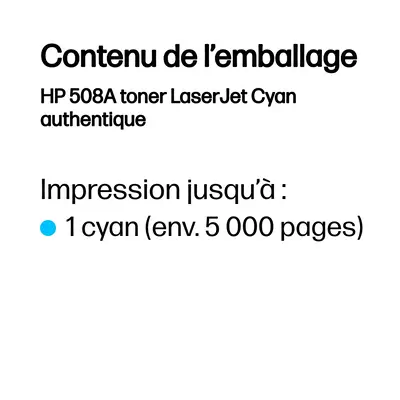 HP 508A toner LaserJet Cyan authentique - Toner - visuel 4