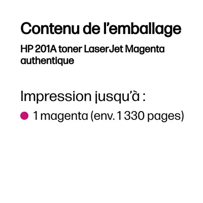 HP 201A toner LaserJet Magenta authentique - Toner - visuel 3