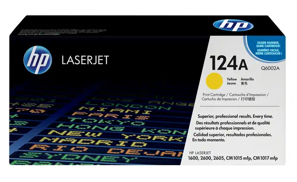 HP 124A toner LaserJet jaune authentique - Consommable - visuel 1