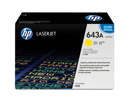 Vente Toner HP 643A original Colour LaserJet Toner cartridge Q5952A