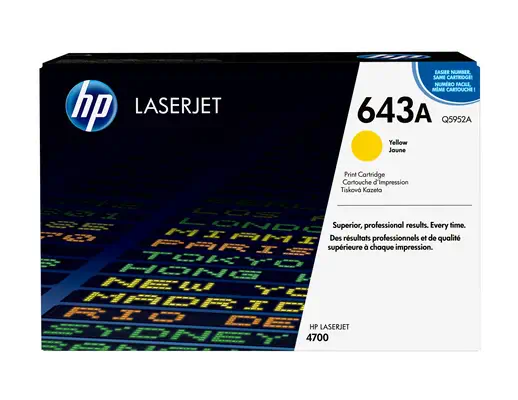HP 643A toner LaserJet jaune authentique - Toner - visuel 1