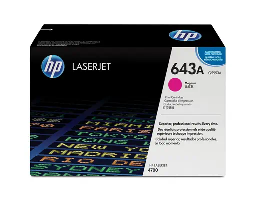 Revendeur officiel HP 643A original Colour LaserJet Toner cartridge Q5953A