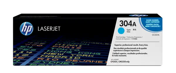 HP 304A toner LaserJet cyan authentique - Toner - visuel 8