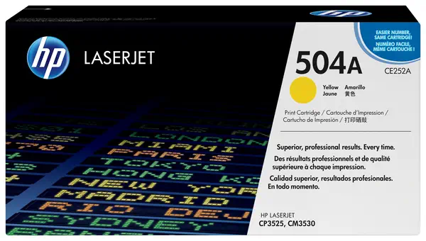 HP 504A toner LaserJet jaune authentique - Toner - visuel 2