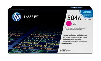 Revendeur officiel Toner HP 504A original Colour LaserJet Toner cartridge CE253A