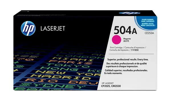 HP 504A toner LaserJet magenta authentique - Toner - visuel 1