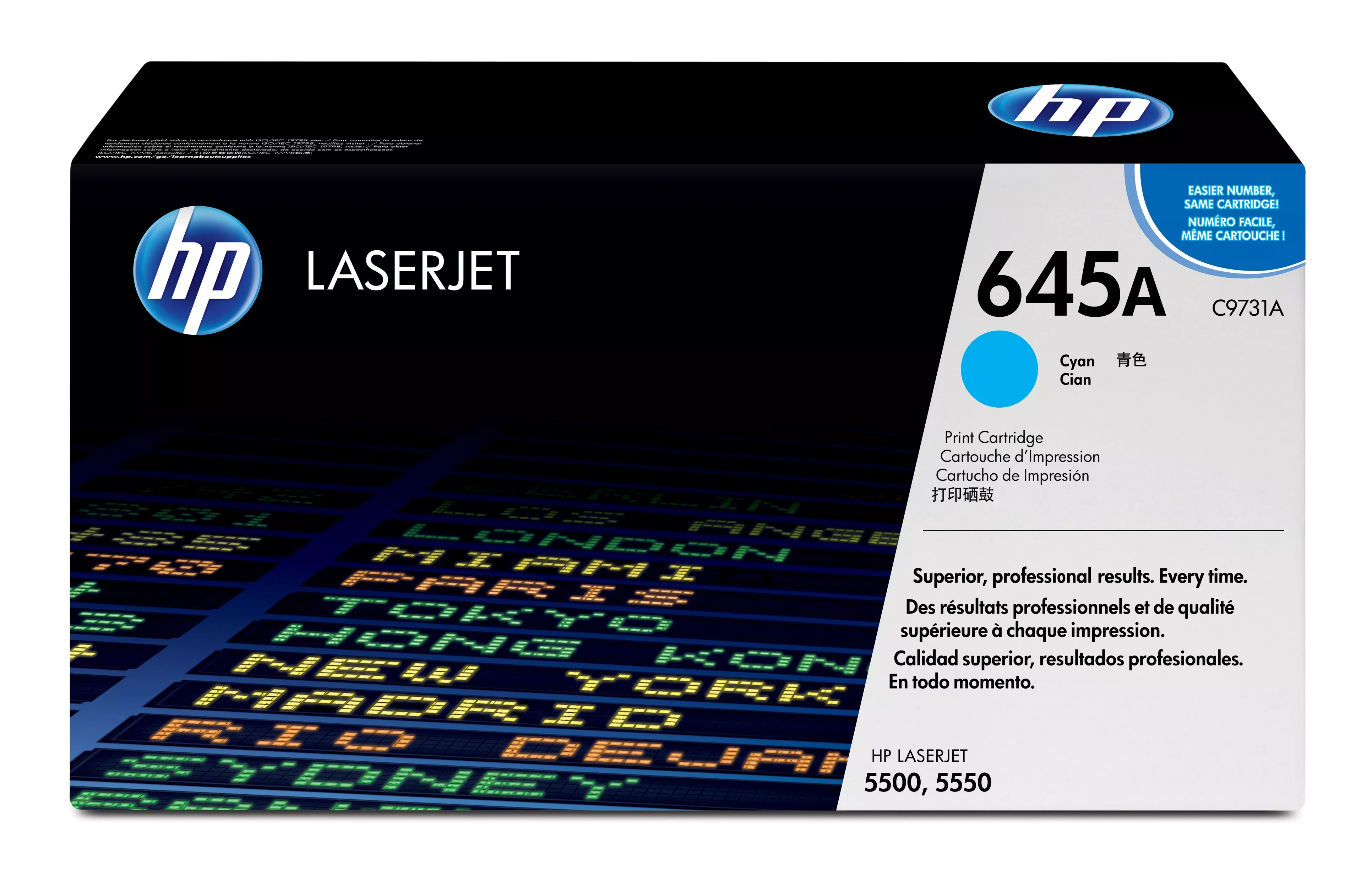 Achat HP 645A original Colour LaserJet Toner cartridge C9731A au meilleur prix