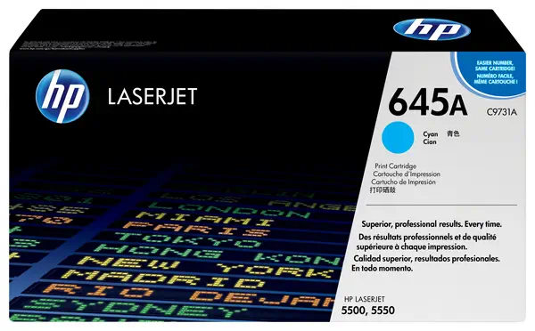 HP 645A toner LaserJet cyan authentique - Toner - visuel 1