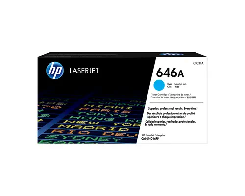 HP 646A toner LaserJet cyan authentique - Toner - visuel 1