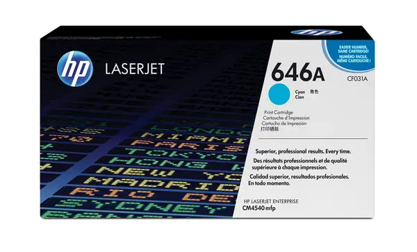 HP 646A toner LaserJet cyan authentique - Toner - visuel 1