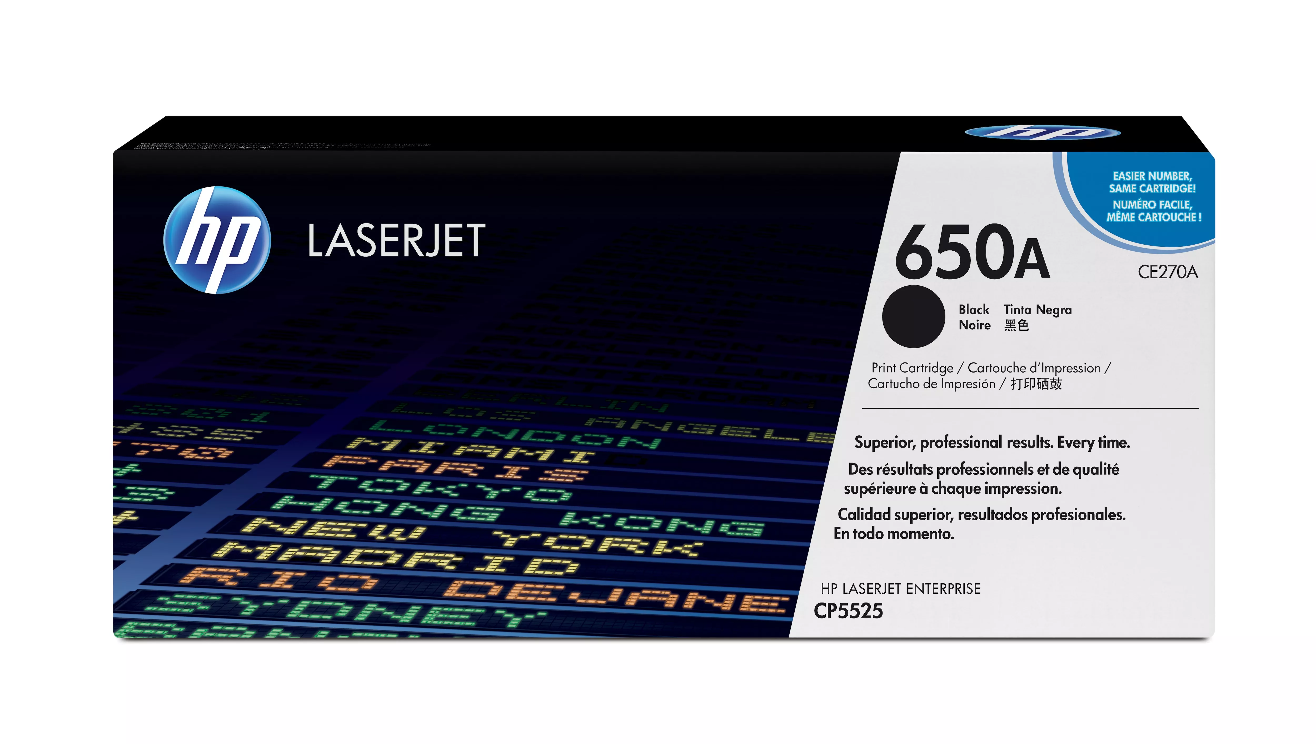 Achat HP original Colour LaserJet CE270A Toner cartridge black au meilleur prix