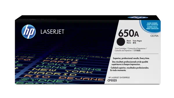 HP 650A toner LaserJet noir authentique - Toner - visuel 1