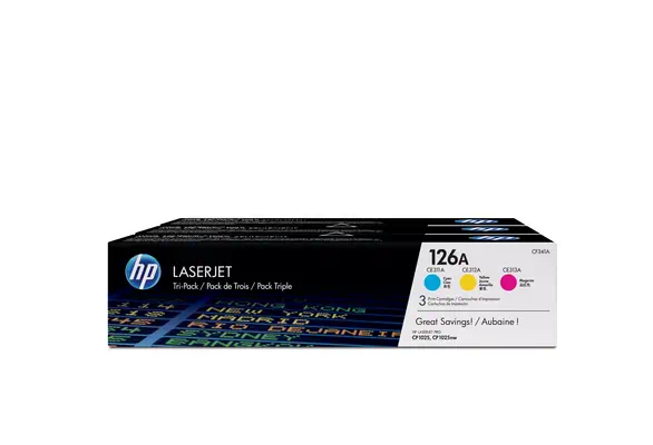 Revendeur officiel HP 126A original Toner cartridge CF341AD cyan magenta