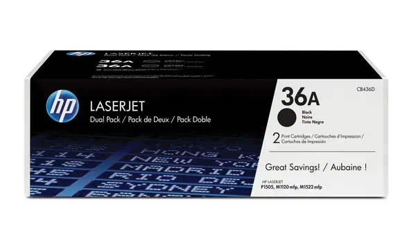 HP 36A pack de 2 toners LaserJet noir authentiques - Toner - visuel 5