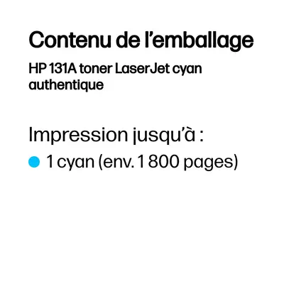 HP 131A toner LaserJet cyan authentique - Toner - visuel 3