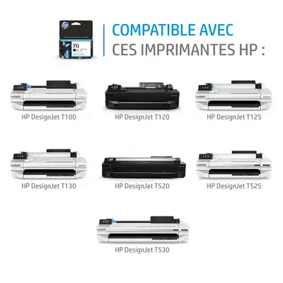 HP 711 cartouche d'encre DesignJet cyan, 29 ml - Autres consommables - visuel 2