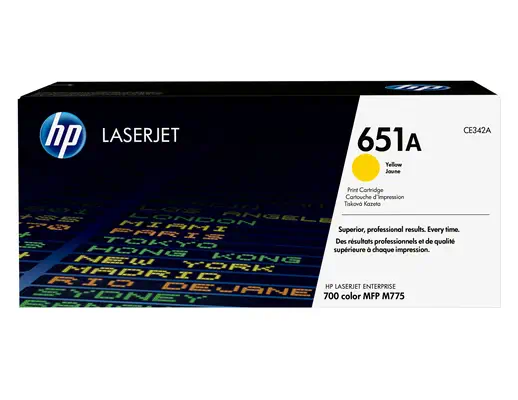 HP 651A toner LaserJet jaune authentique - Toner - visuel 1