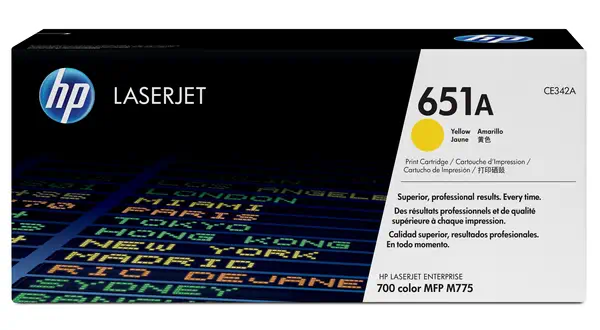 HP 651A toner LaserJet jaune authentique - Toner - visuel 1