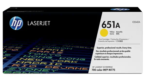 HP 651A toner LaserJet jaune authentique - Toner - visuel 2