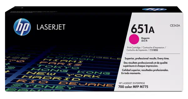 Achat HP 651A original Toner cartridge CE343A magenta standard et autres produits de la marque HP