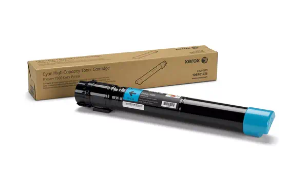 Cartouche de toner Cyan de Grande capacité Xerox Phaser® 7500 (17800 pages) - 106R01436 - Toner - visuel 1