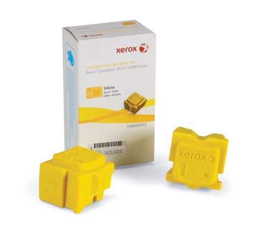 Vente Toner XEROX 8570/8580 ColorQube jaune capacité standard 2 x 2