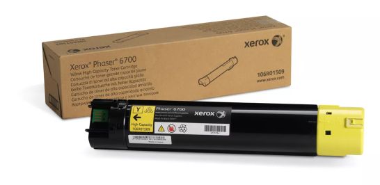 Revendeur officiel Toner Cartouche de toner Jaune de Grande capacité Xerox Phaser™ 6700 (12000 pages) - 106R01509