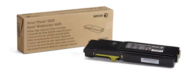 Vente Toner XEROX 6600/6605 toner jaune haute capacité 6.000 pages sur hello RSE