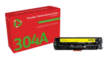 Revendeur officiel Toner remanufacturé Jaune Everyday™ de Xerox compatible avec HP 304A (CC532A), Capacité standard