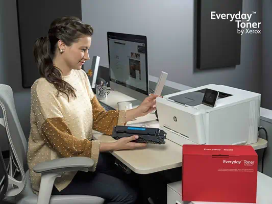 Toner Everyday™ _OEM_NAME_ Noir de Xerox compatible avec HP 05X (CE505X), Grande capacité - visuel 2