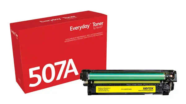 Toner Jaune Everyday™ de Xerox compatible avec HP Xerox - visuel 1 - hello RSE - Des impressions qui ont du peps. Couleurs éclatantes, noirs profonds, traits nets et textes précis.