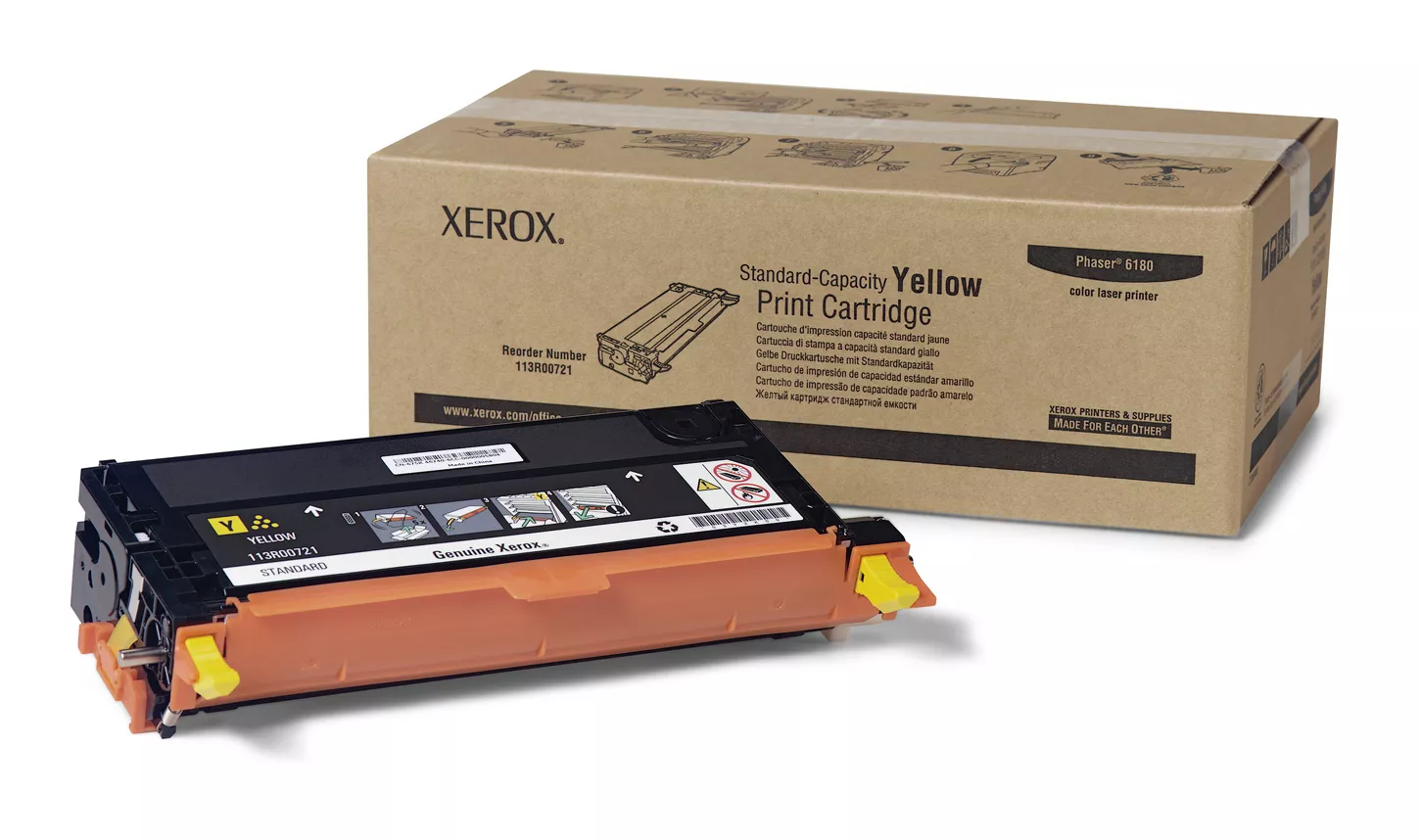 Achat XEROX PHASER 6180 cartouche de toner jaune capacité au meilleur prix