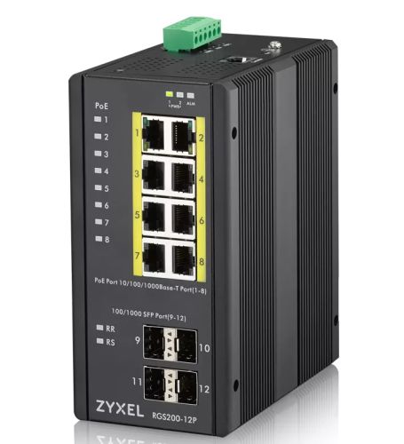 Vente Switchs et Hubs Zyxel RGS200-12P sur hello RSE