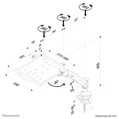 Neomounts support pour ordinateur portable - Support Fixe & Mobile - visuel 3