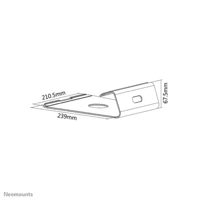 Neomounts NSLS025 Support pour ordinateur portable 10-17" - universel - Support Fixe & Mobile - visuel 6