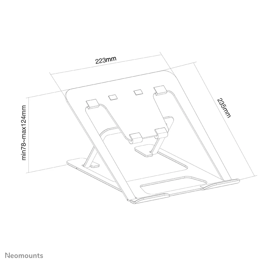 Achat NEOMOUNTS Notebook Desk Stand Ergonomic Grey sur hello RSE - visuel 7