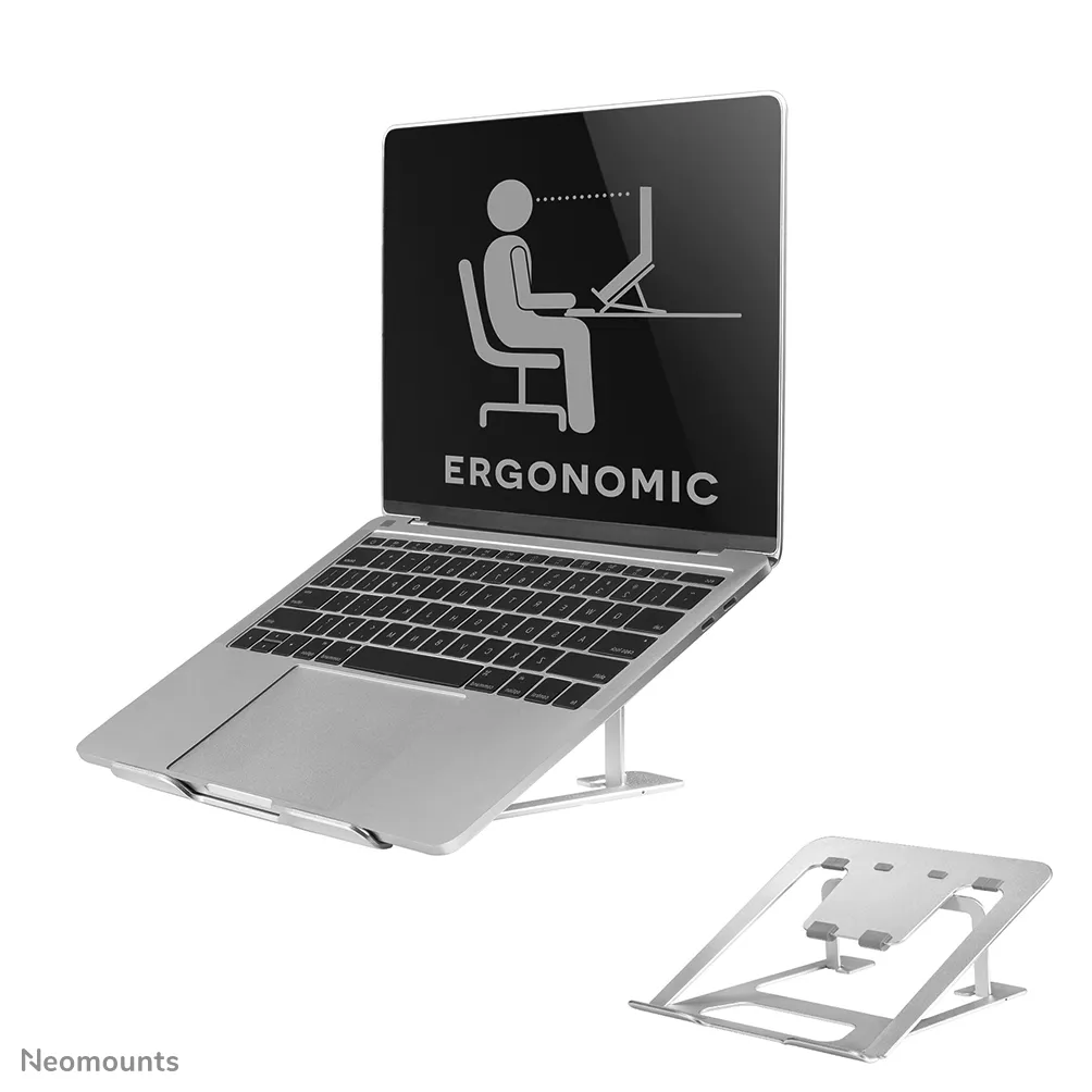 Vente Support Fixe & Mobile NEOMOUNTS Notebook Desk Stand Ergonomic Silver
