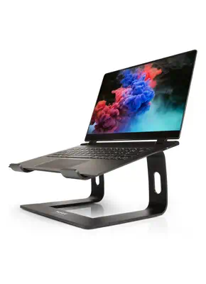 Port Designs 901103 Support de livres Supports de Laptop Aluminium, Noir 39,6 cm (15.6") - Accessoire - visuel 7