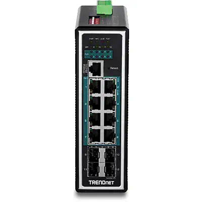 Trendnet TI-PG1284i Géré L2+ Gigabit Ethernet (10/100/1000) Connexion Ethernet, supportant l'aliment - Switchs et Hubs - visuel 2