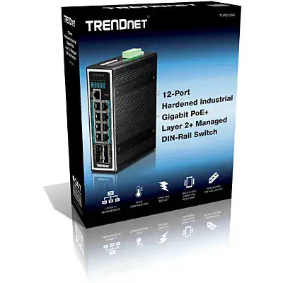 Trendnet TI-PG1284i Géré L2+ Gigabit Ethernet (10/100/1000) Connexion Ethernet, supportant l'aliment - Switchs et Hubs - visuel 4