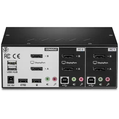 Trendnet TK-240DP commutateur écran, clavier et souris Noir - Switchs et Hubs - visuel 3