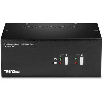 Trendnet TK-240DP commutateur écran, clavier et souris Noir - Switchs et Hubs - visuel 2