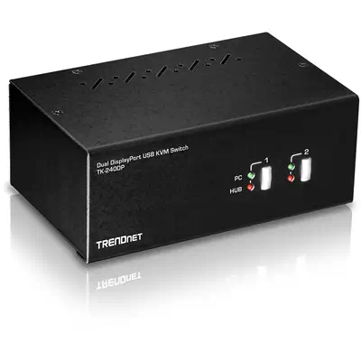 Trendnet TK-240DP commutateur écran, clavier et souris Noir - Switchs et Hubs - visuel 1
