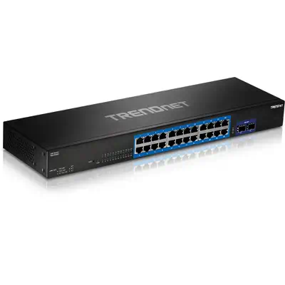 Trendnet TEG-30262 v1.0R Gigabit Ethernet (10/100/1000) 1U Noir - Switchs et Hubs - visuel 1