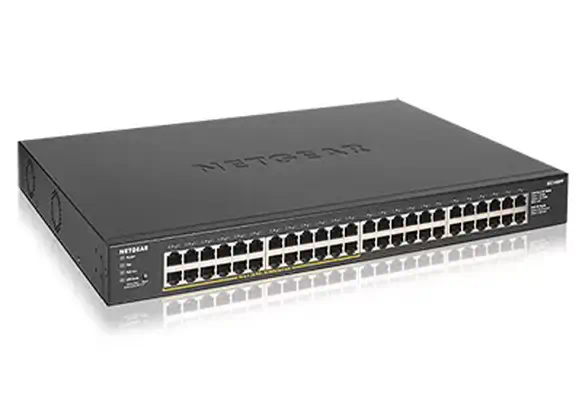 NETGEAR GS348PP Non-géré Gigabit Ethernet (10/100/1000) Connexion Ethernet, Netgear - visuel 1 - hello RSE - Conçu pour durer