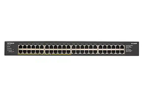 NETGEAR GS348PP Non-géré Gigabit Ethernet (10/100/1000) Connexion Ethernet, Netgear - visuel 1 - hello RSE - Power-over-Ethernet