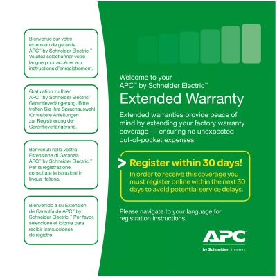 Achat Extension de garantie Périphériques APC 1 Year Extended Warranty in a Box - Renewal or High Volume