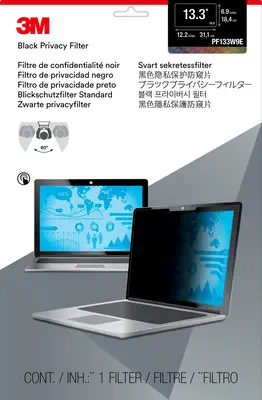 Filtre de confidentialité pour ordinateur portable à écran panoramique edge-to-edge 13,3" - 3M - Protection d'écran et Filtre - visuel 2