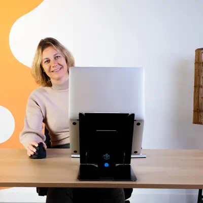 Support pour tablette et ordinateur portable R-Go Riser Duo, adapt&eacute; pour &eacute;cran de 10 & - R-Go Tools - Autre Accessoire pour portable - visuel 3